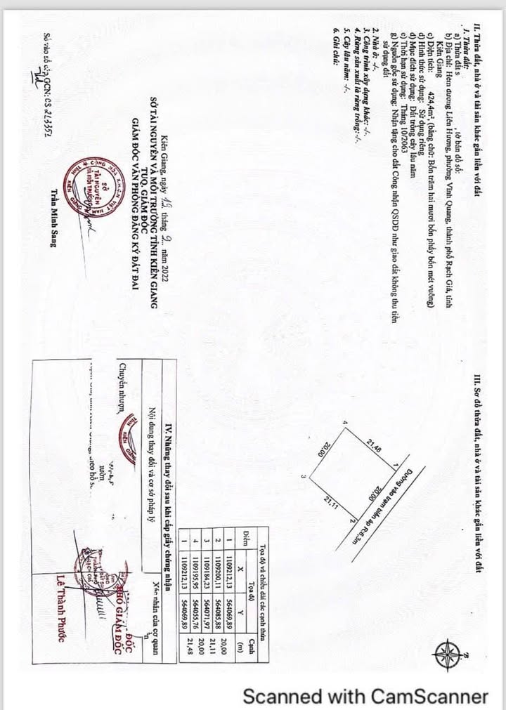 Bán đất vườn Lộ Liên Hương - Phường Vĩnh Quang 420m² giá 2.6 tỷ - Đầu tư sinh lời lâu dài!