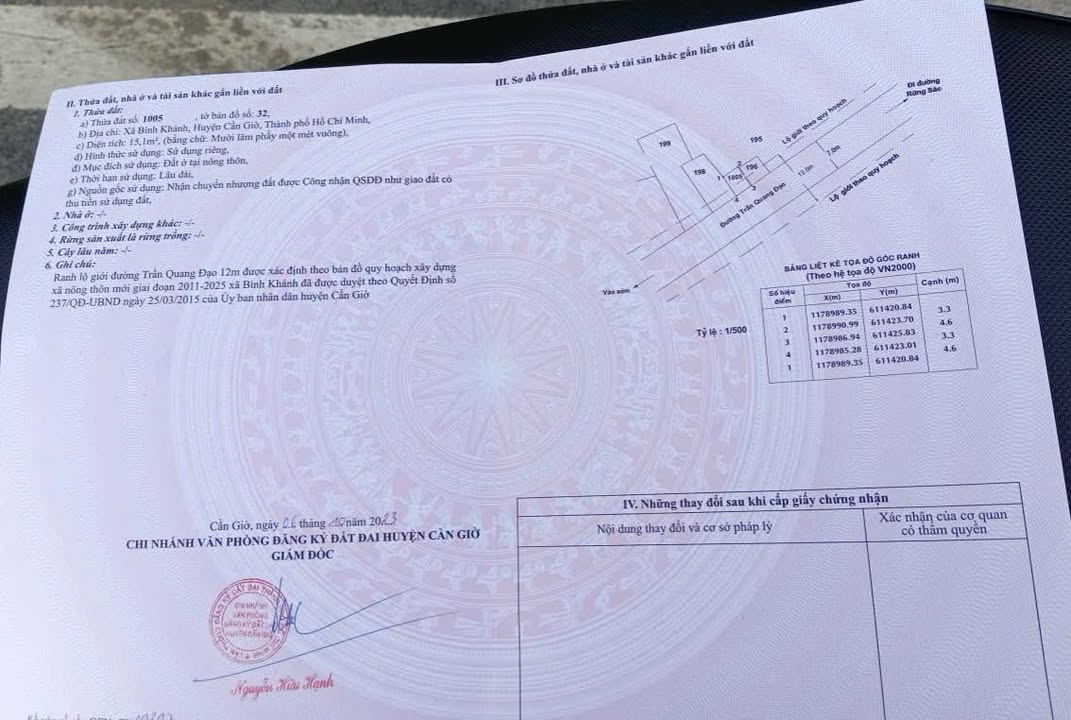 Nhà mặt tiền kinh doanh Trần Quang Đạo, Bình Khánh 16.5m² giá chỉ 800 triệu - Đầu tư sinh lời ngay!