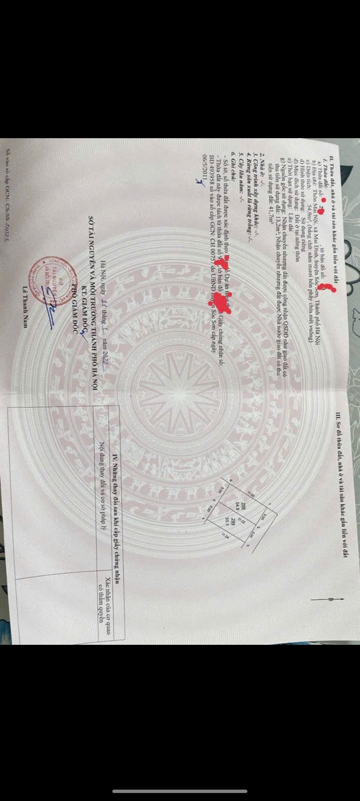 Đất thổ cư Mai Nội, Sóc Sơn 55m² giá 1.9 tỷ - Cơ hội đầu tư tuyệt vời!