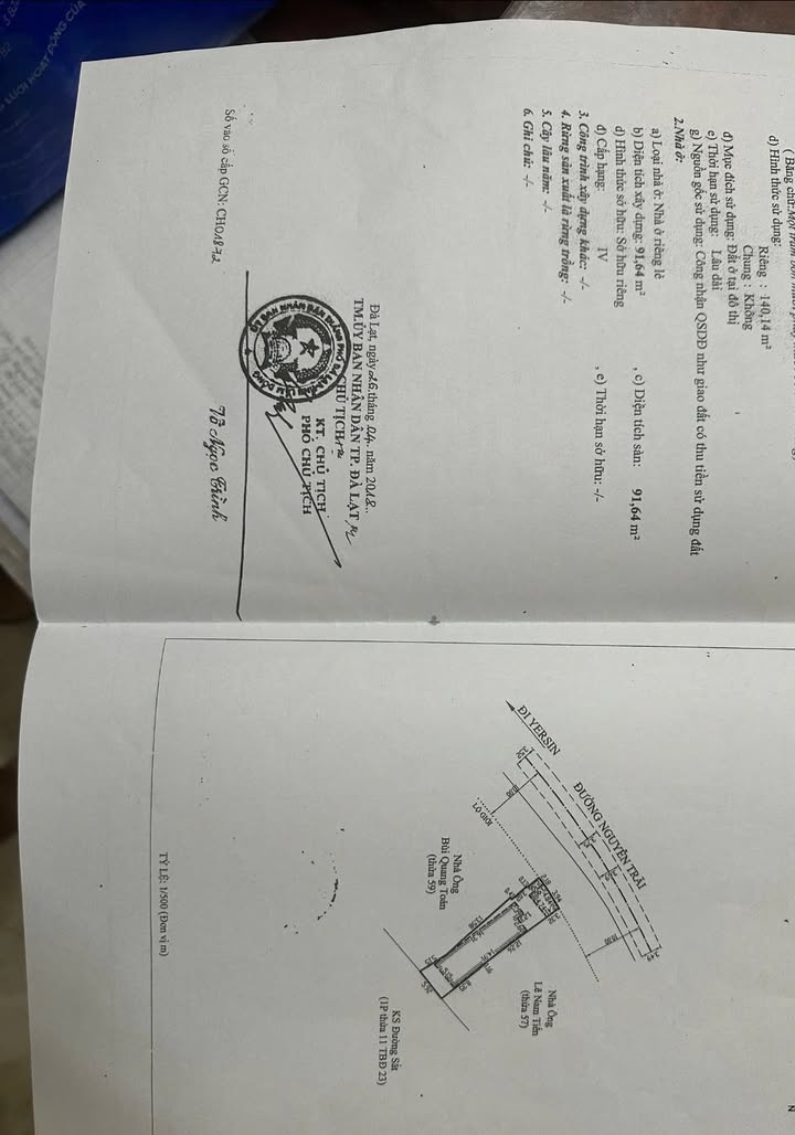 Bán FrontHouse mặt tiền Nguyễn Trãi, Đà Lạt 140m² - Đầu tư sinh lời ngay!