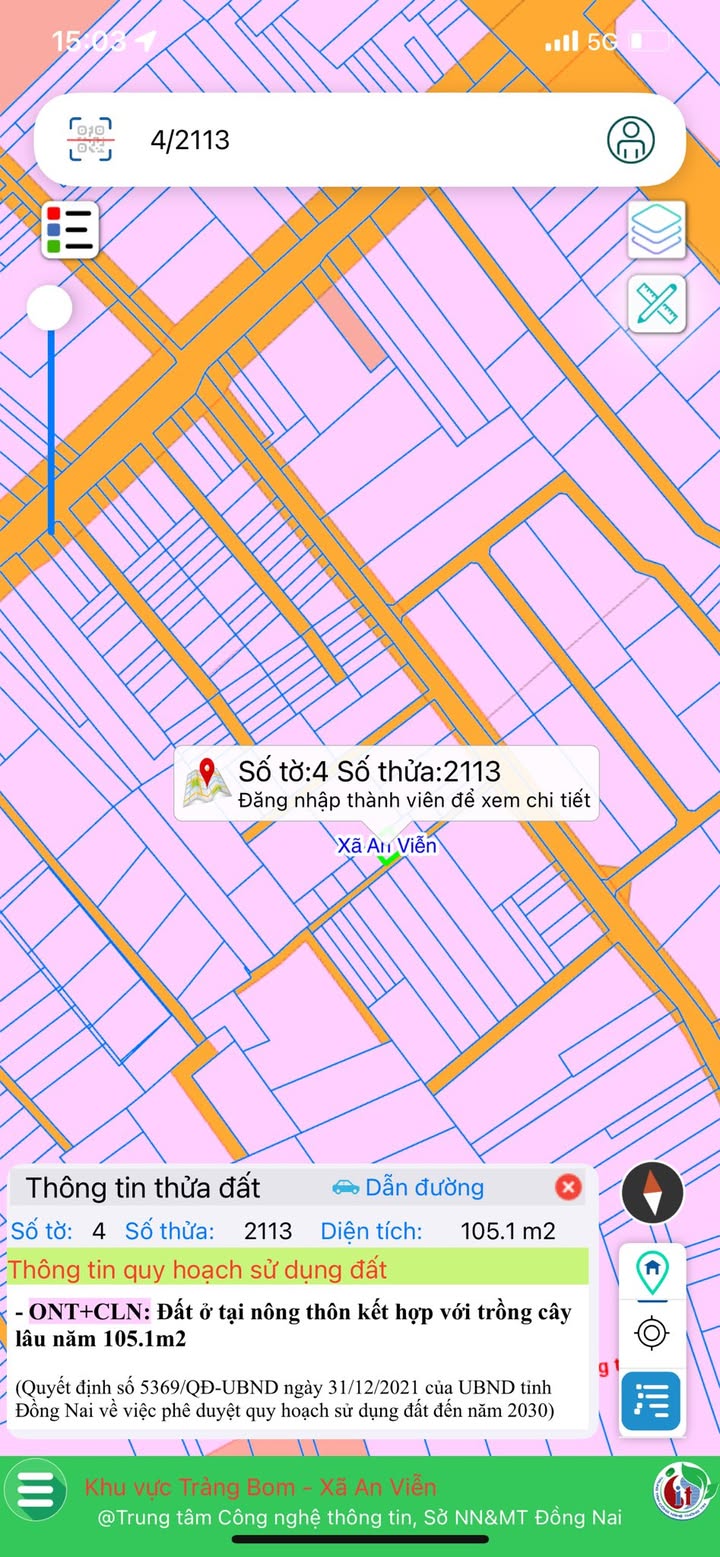 Đất nền 100m² phường An Viễn, Trảng Bom - Sổ đỏ chính chủ - Tiềm năng sinh lợi cao!