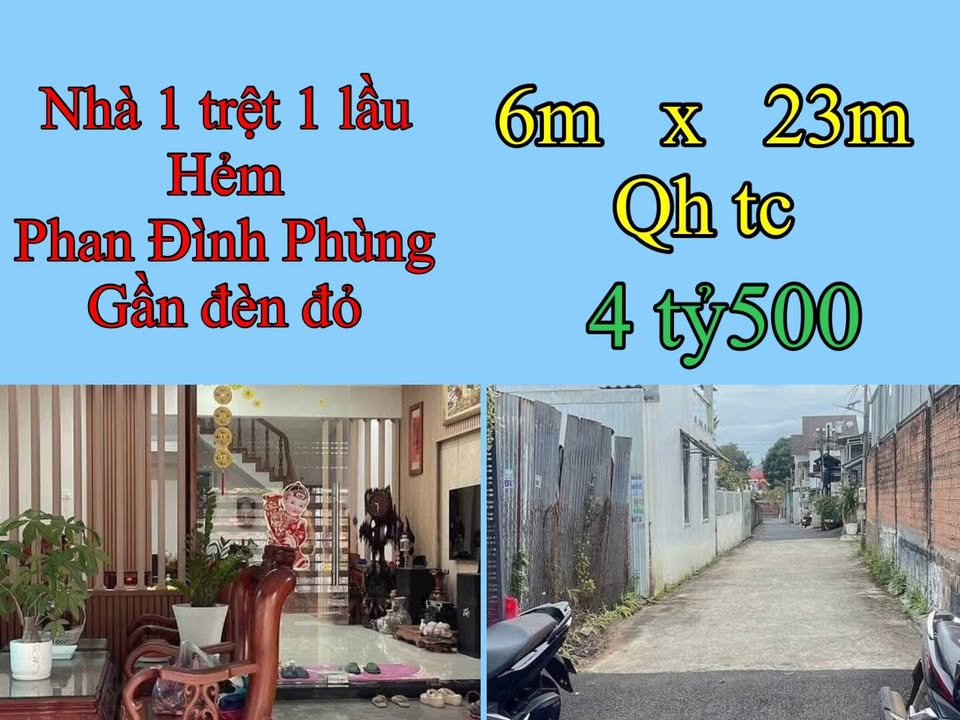 Nhà 2 lầu đẹp tại Phan Đình Phùng, Bảo Lộc 138m² giá 4.5 tỷ - Vị trí đắc địa gần ngã tư!
