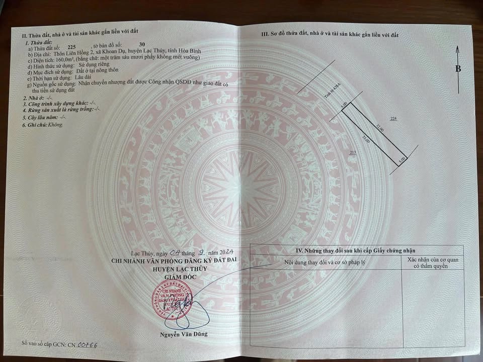 Đất nền Lạc Thủy 320m² giá 3.7 tỷ - Đường lớn, tiềm năng phát triển!