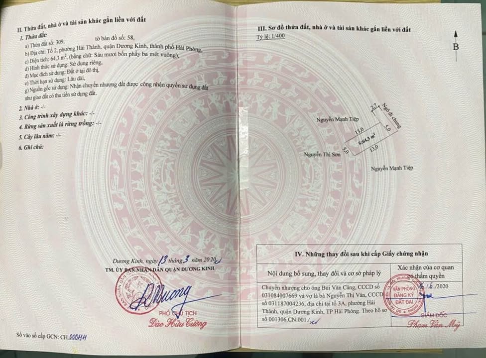 Đất nền Hải Thành 2, Dương Kinh, Hải Phòng 64m² giá 1 tỷ - Tiềm năng tăng giá cao!