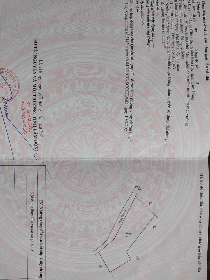 Đất phường 3 Bảo Lộc 75m² giá 1.6 tỷ - Cơ hội đầu tư tuyệt vời!