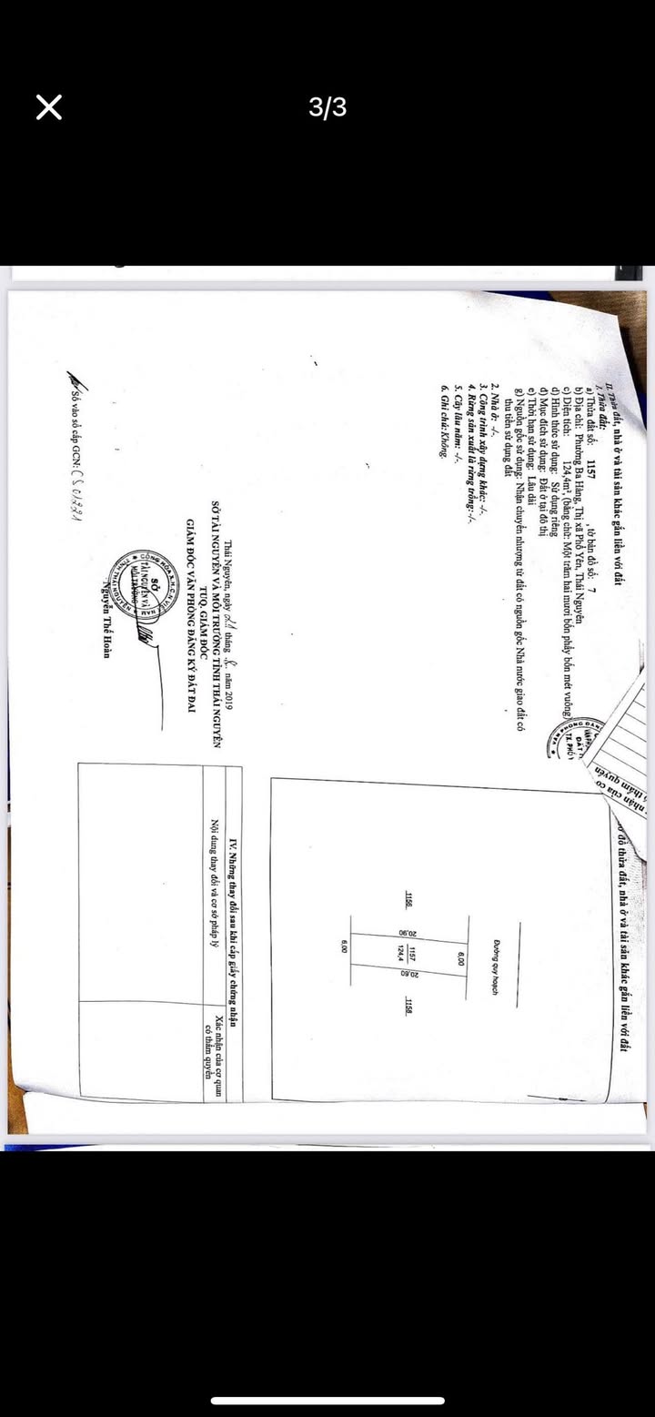 Đất mặt đường Nguyễn Thị Minh Khai, Phổ Yên 124.4m² giá 4 tỷ - Cơ hội đầu tư hấp dẫn!