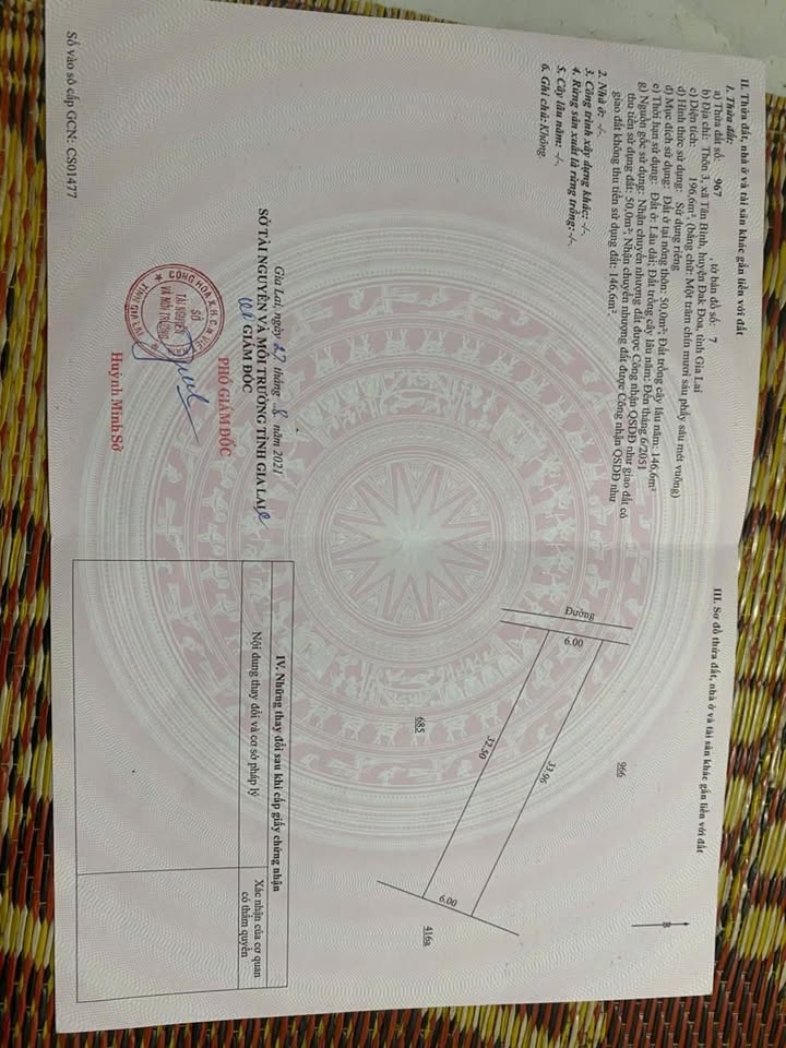 Đất nền lô 2 Quốc lộ 19, xã Tân Bình, 198m² - Mặt tiền 2 hướng, chỉ 600 triệu!