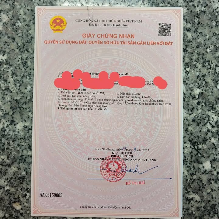 Đất tái định cư Hòn Rớ 2, Nha Trang 80m² giá 3.3 tỷ - View núi tuyệt đẹp!