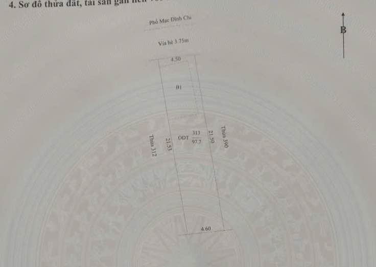 Đất mặt phố Mạc Đĩnh Chi, Hải Dương 97.7m² giá chỉ 3 tỷ - Đầu tư sinh lời ngay!