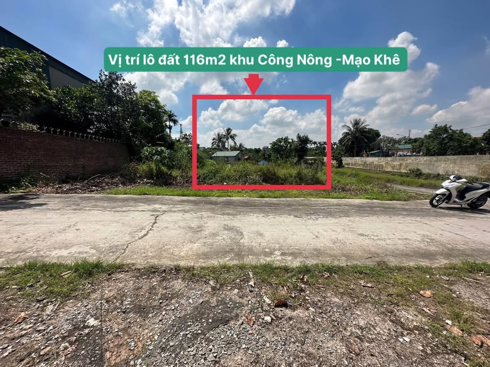 Đất nền khu Công Nông Mạo Khê 116.2m² chỉ 800 triệu - Cơ hội đầu tư không thể bỏ lỡ!