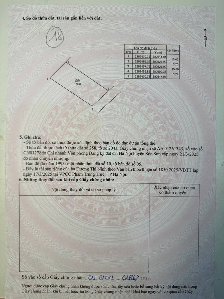 Đất nền 100m² Phúc Xuân, Sóc Sơn - Giá chỉ 9xx triệu - Full thổ cư!