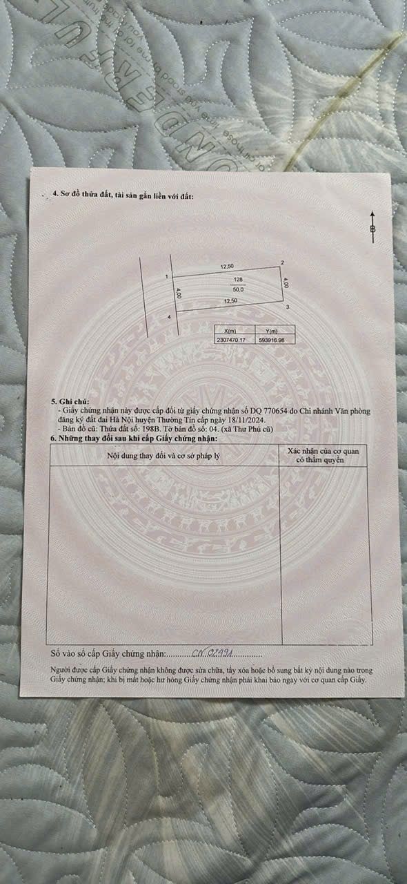 Bán đất Thư Dương, Thư Phú 50m² giá 2 tỷ - Vị trí đắc địa gần trường và trạm ủy ban!