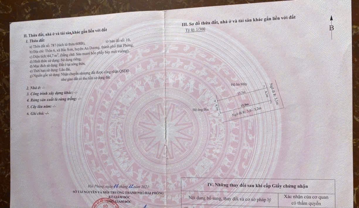 Đất nền góc đường Bắc Sơn, An Dương 65m² giá 1.6 tỷ - Cơ hội đầu tư lý tưởng!