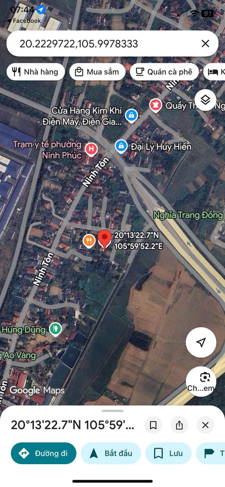 Lô đất 89m² tại Ninh Phúc, Đông Hoa Lư - Giá 1 tỷ thương lượng