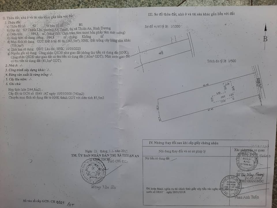 Đất nền An Thạnh, Thuận An 985m² giá chỉ 15.76 tỷ - Đầu tư sinh lời ngay!