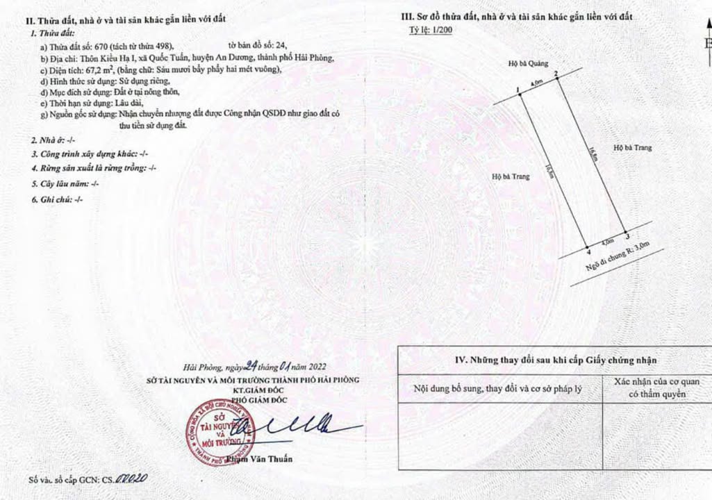 Đất nền Quốc Tuấn An Dương 67m² giá 830 triệu - Chính chủ, hỗ trợ ngân hàng!