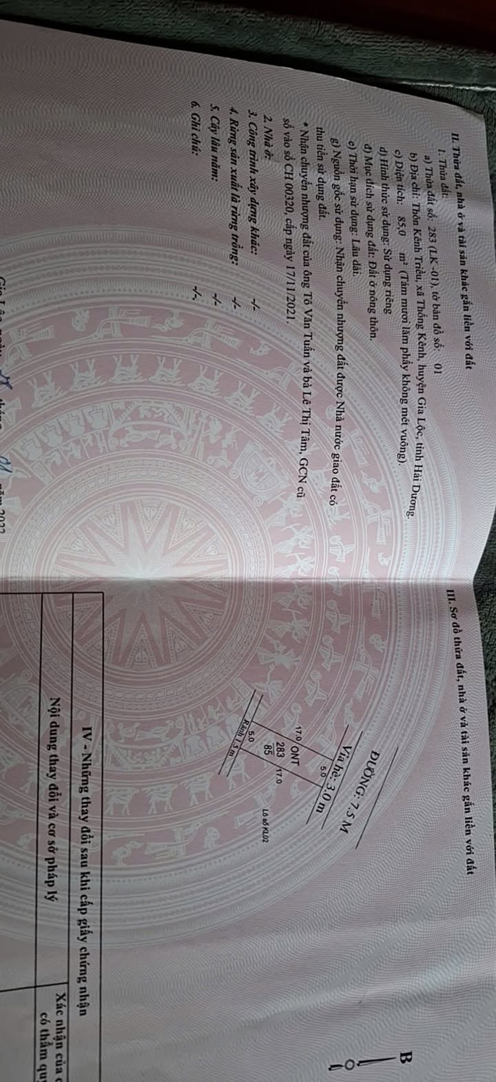 Đất lô góc tại Thôn Kênh Triều, Gia Lộc, 85m² - Cơ hội đầu tư hấp dẫn!