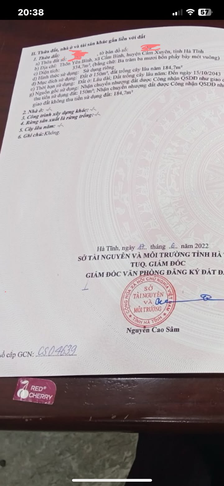 Đất thổ cư Cẩm Bình 334m² giá chỉ 800 triệu - Cơ hội đầu tư hấp dẫn!