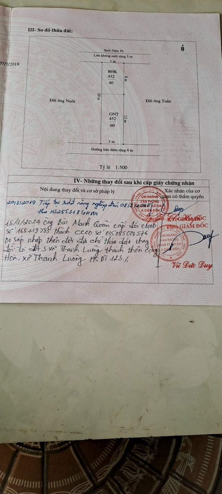 Đất thổ cư tại Thanh Luông, Điện Biên 100m² - Bán gấp, sổ đỏ chính chủ!