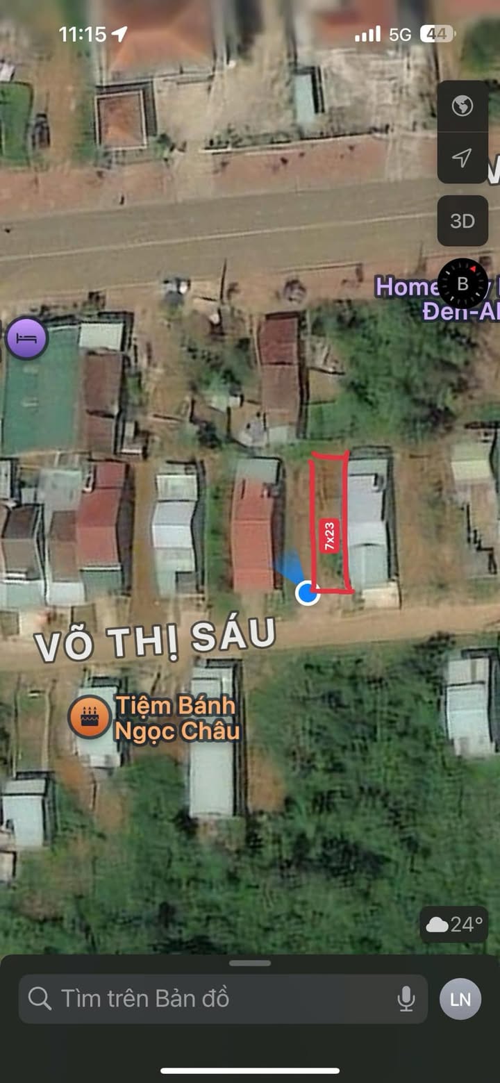 Đất thổ cư đường Võ Thị Sáu, Măng Đen 161m² - Khu vực sống lý tưởng!