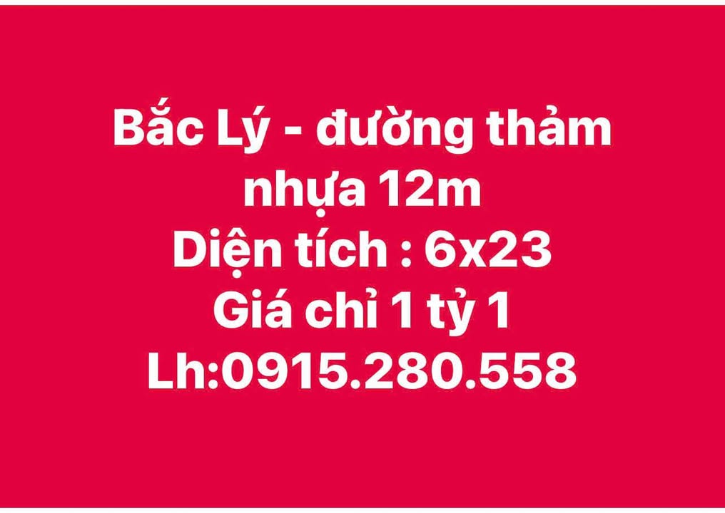 Đất nền Đồng Hới - Quảng Bình 138m² giá 1.1 tỷ - Đường nhựa 12m, tiện lợi cho đầu tư!