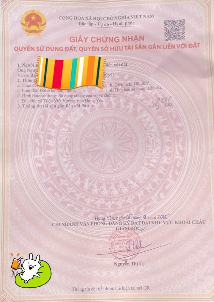 Đất thổ cư Tân Dân Khoái Châu 100m² giá 2 tỷ - Chính chủ bán gấp!