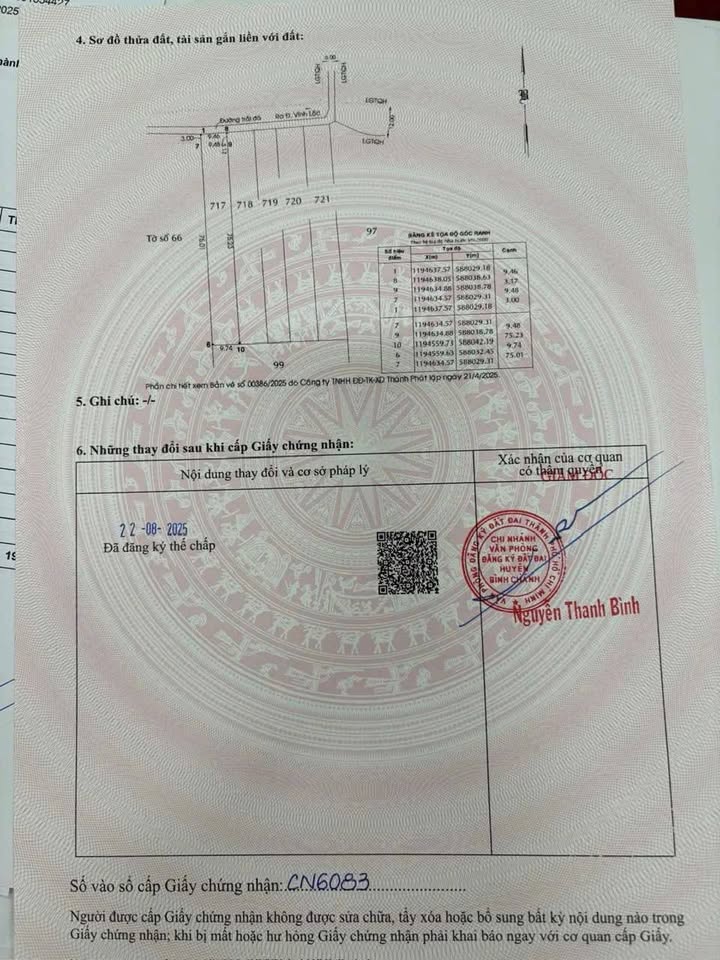 Đất nền Vĩnh Lộc B 800m² giá 7.84 tỷ - Sổ đỏ chính chủ, sang tên ngay!