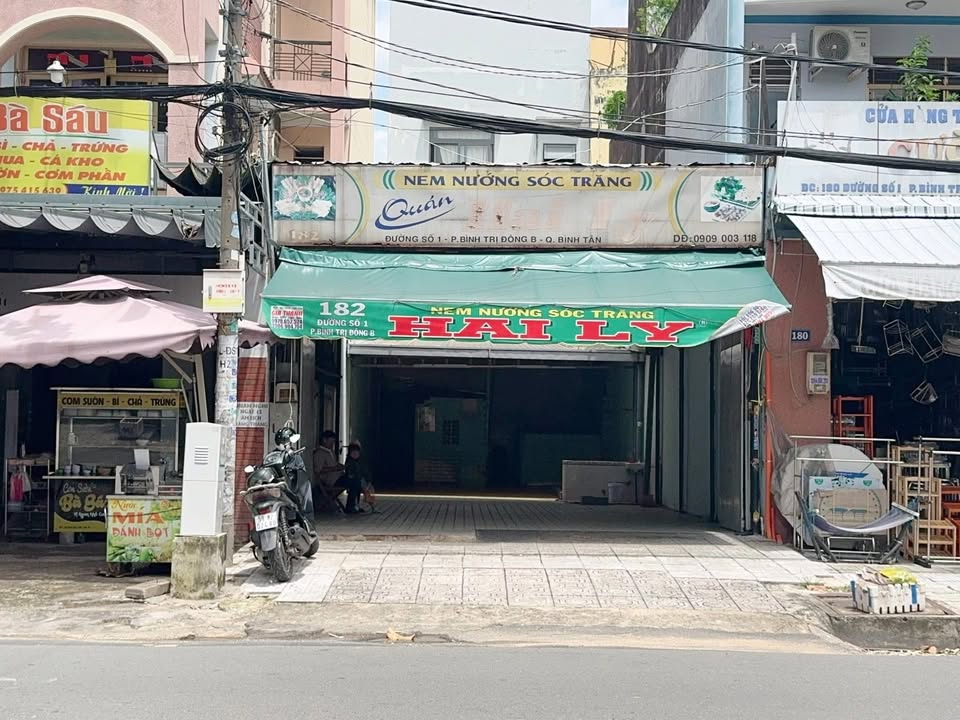 Cho thuê mặt bằng 126m² tại 182 Đường số 1, Bình Trị Đông B, chỉ 23 triệu/tháng - Khu vực sầm uất, thuận lợi kinh doanh!
