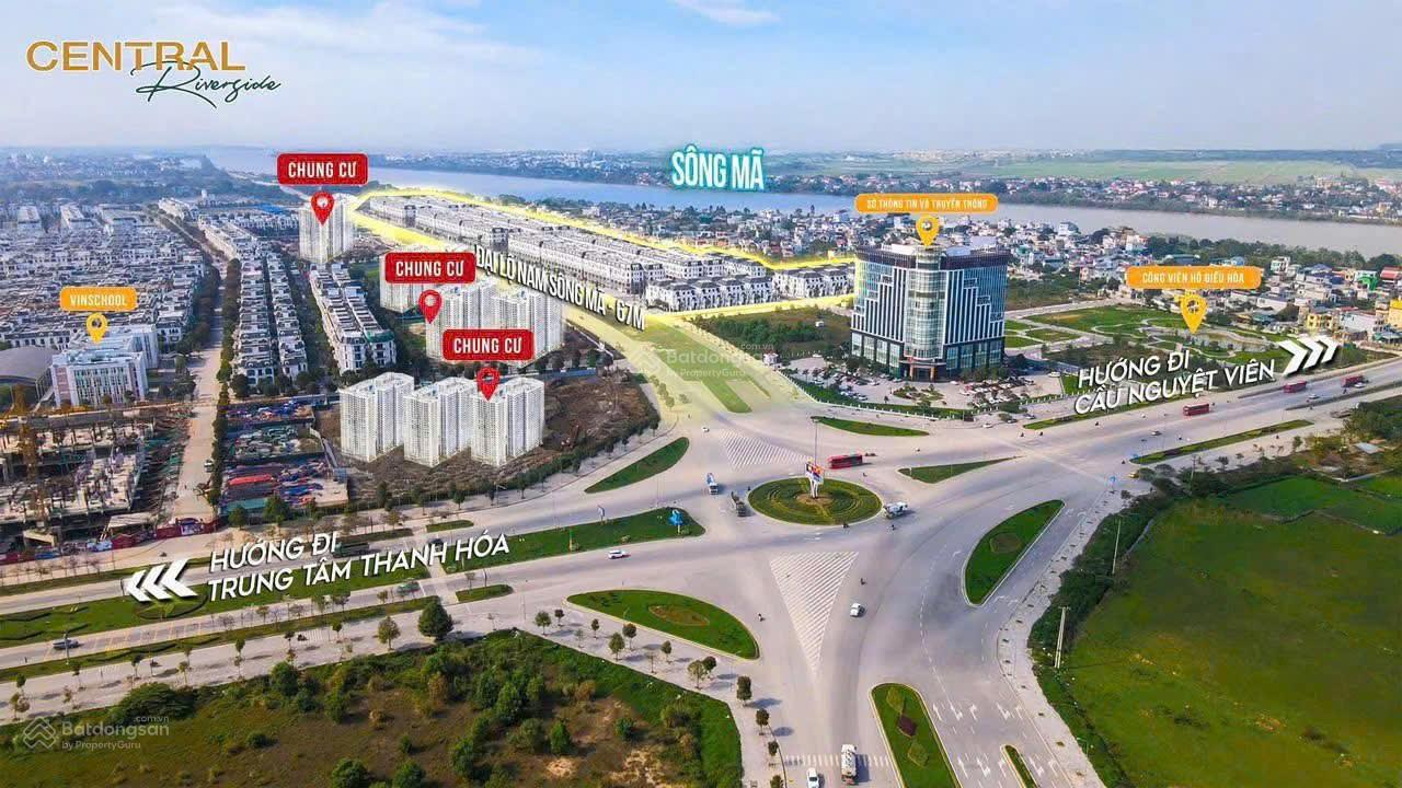 Shophouse Central Riverside Thanh Hóa 135m² giá 12.765 tỷ - Nhiều lợi thế kinh doanh