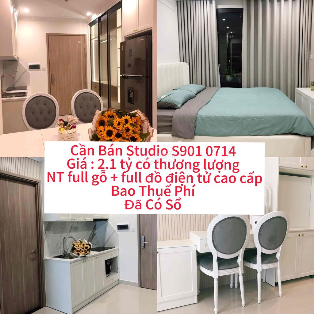 Căn hộ Studio S901 Nguyễn Xiển 29m² giá 2.1 tỷ - Full nội thất cao cấp, thương lượng ngay!