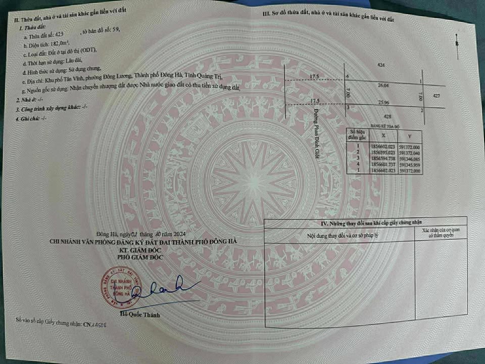 Đất nền Khu đô thị Nam Đông Hà 182m² giá 1.6 tỷ - Cơ hội đầu tư tuyệt vời!