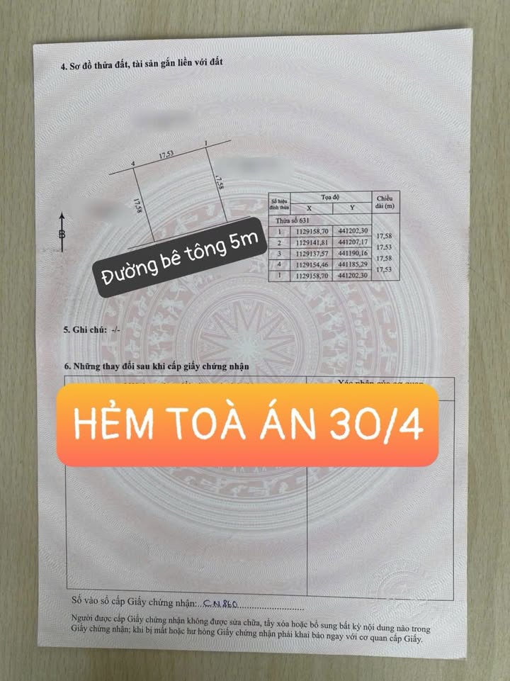 Đất nền hẻm 30/4 Phú Quốc 260m² giá 3.6 tỷ - Chính chủ bán gấp!