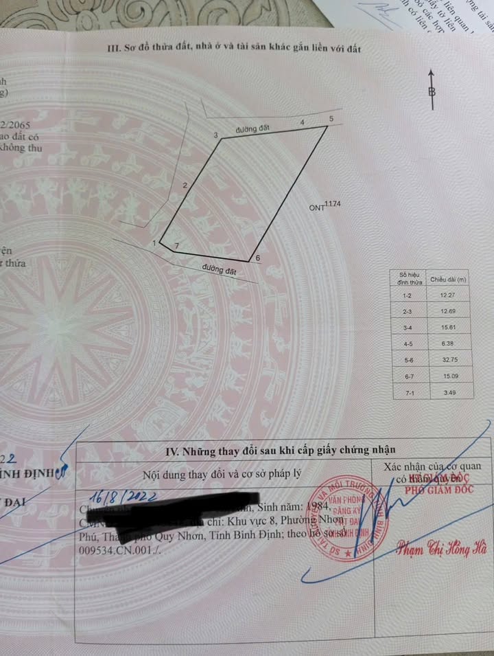 Đất thổ cư 65m² 516m² tại xã Mỹ Quang - Giá chỉ từ 300 triệu!