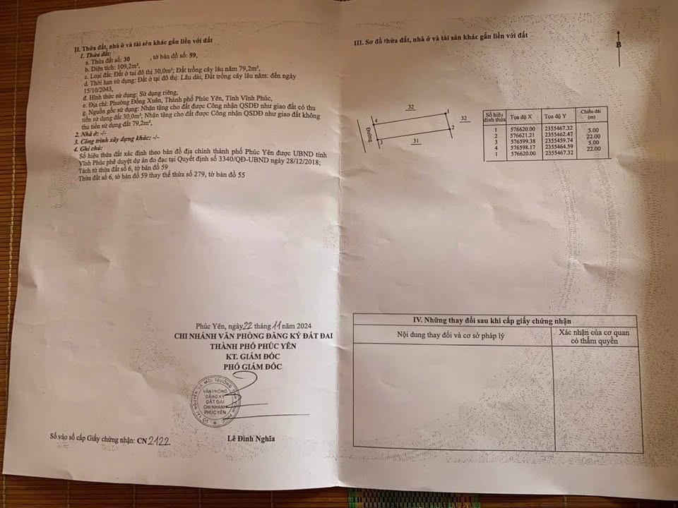 Đất nền Xuân Hòa, Phúc Yên 109m² giá 1.2 tỷ - Cơ hội đầu tư tuyệt vời!