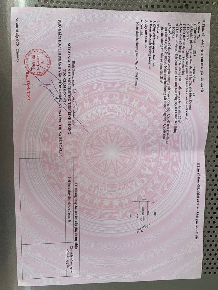 Đất nền phường Thới Hòa, Bến Cát 120m² giá 900 triệu - Đầu tư sinh lời ngay!