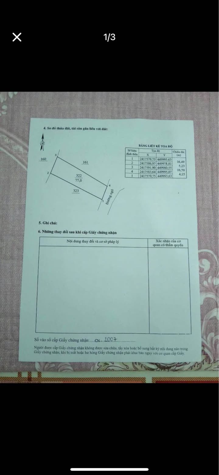 Đất nền tại Ngõ 89 Ngô Quyền, Lạng Sơn 77m² giá 1 tỷ - Cơ hội đầu tư đẹp!