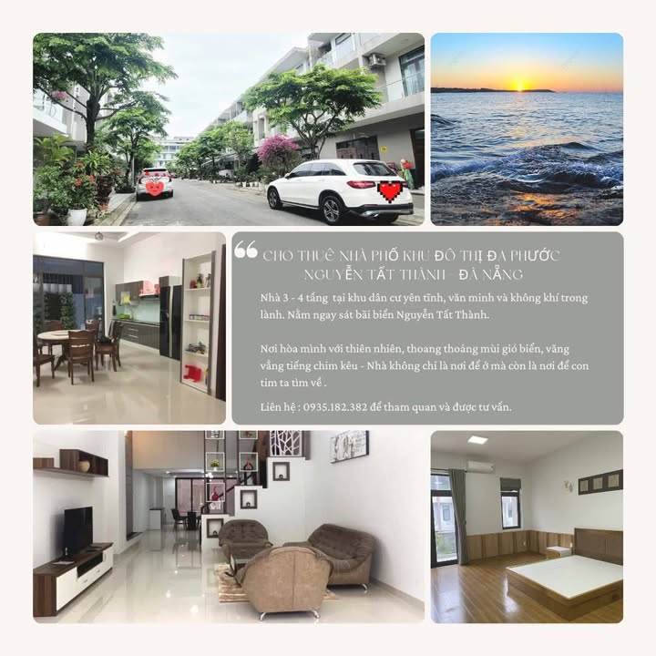 Nhà 3 tầng cho thuê khu Đô Thị Đa Phước Đà Nẵng 105m² - Không gian sống lý tưởng!