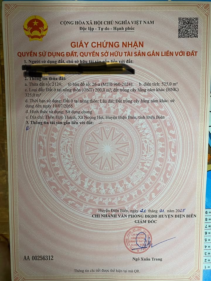 Đất nền 525m² tại xã Thanh An, huyện Điện Biên - Giá thỏa thuận hấp dẫn!