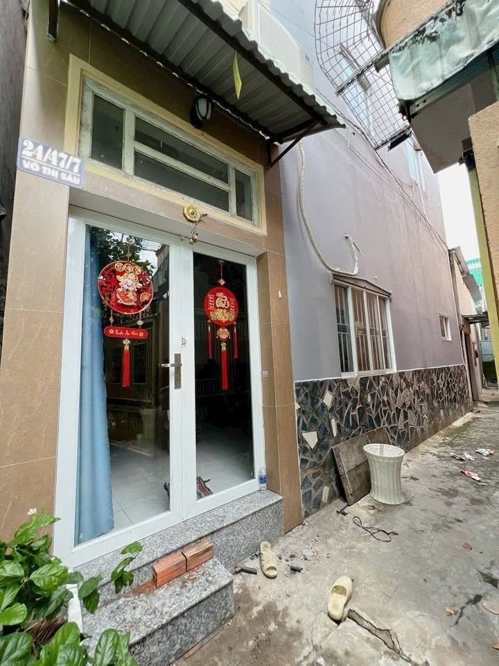 Nhà cho thuê hẻm 24 Võ Thị Sáu, 60m² giá 4 triệu - Gần trường THPT Châu Văn Liêm!