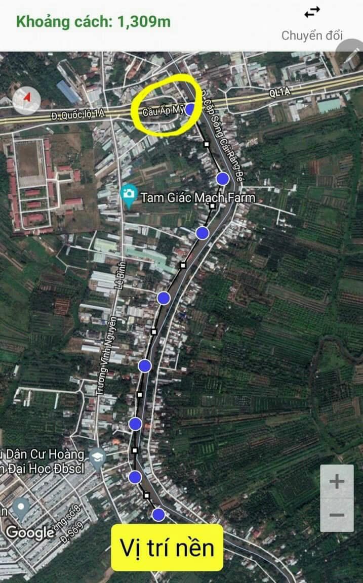 Đất nền Cái Răng 456m² giá 4.5 tỷ - Sổ hồng chính chủ, vị trí đẹp!