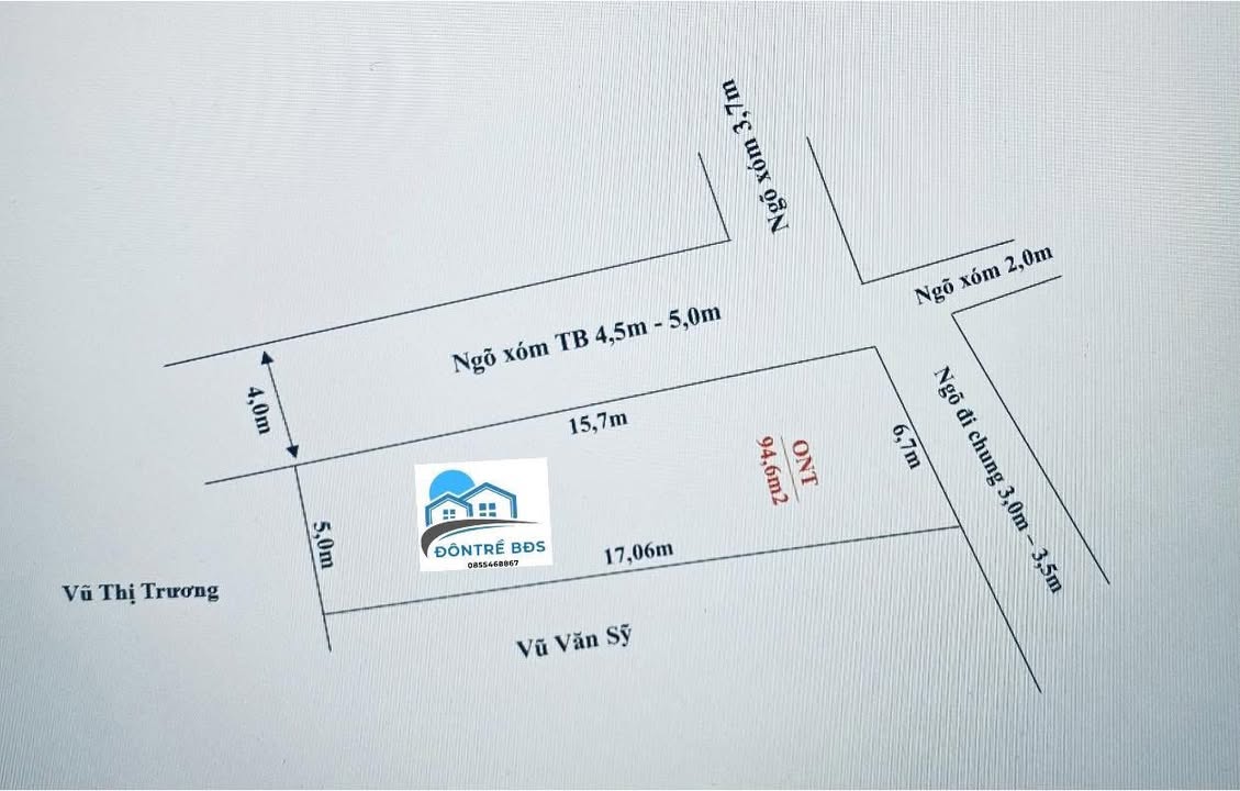 Đất Lô Góc 94,6m² Ngọc Động, Tiên Lãng - Đường Thông Ô Tô Đỗ Tận Cửa!