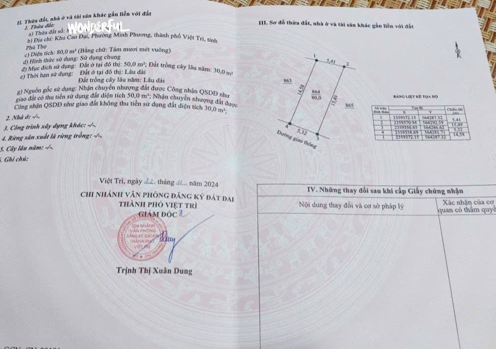 Đất nền tại Khu Cao Đại - Minh Phương - Việt Trì 80m² giá 2.35 tỷ - Sổ đỏ chính chủ, đầu tư tiềm năng!