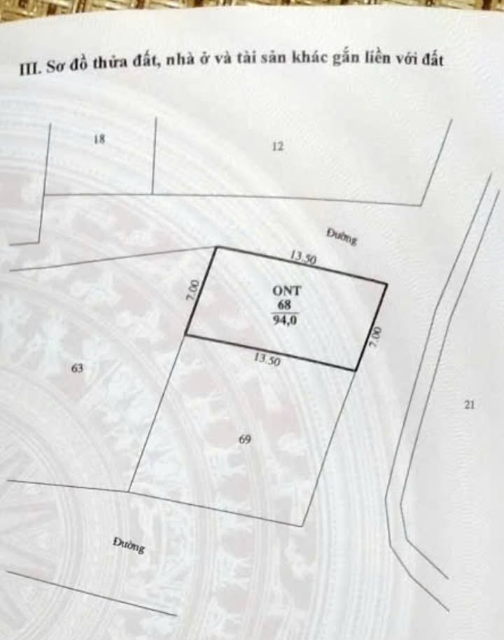 Lô đất 2 mặt tiền Ninh Hải 94m² giá chỉ 690 triệu - Cơ hội đầu tư hấp dẫn!