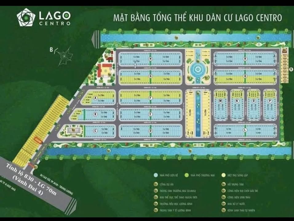 Đất nền KDC Lago Lương Bình 96.4m² giá 2 tỷ - Đầu tư sinh lời ngay!