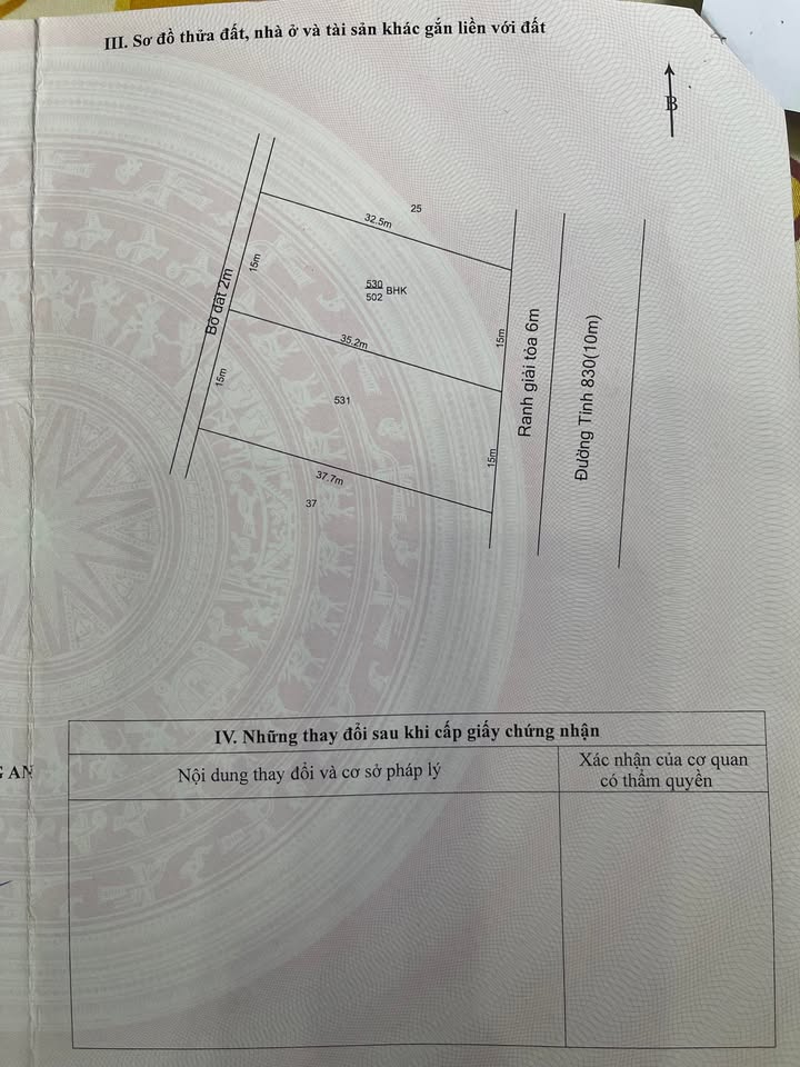 Đất vườn mặt tiền đường tỉnh lộ 830, xã Tân Phú, 660m² - Đầu tư sinh lời hấp dẫn!