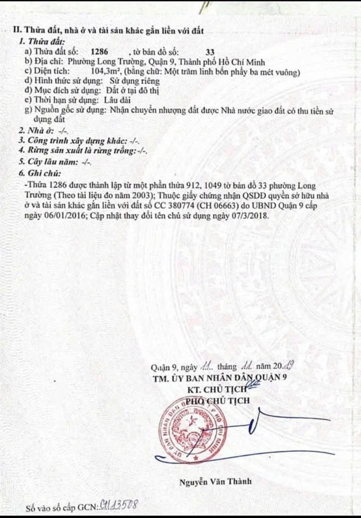 Đất nền lô góc Trường Lưu, Thủ Đức 104,3m² giá 5,2 tỷ - Cơ hội đầu tư tuyệt vời!