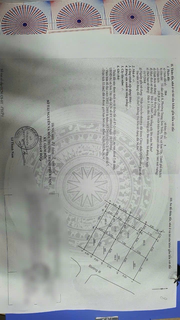 Đất nền đẹp tại Trung Sơn Trầm 150m² giá 4 tỷ - Đường ô tô tránh nhau