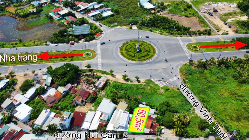 Đất nền tại Vòng Xoay Vĩnh Thái, Nha Trang 60.5m² giá 3.1 tỷ - Cơ hội đầu tư vàng!
