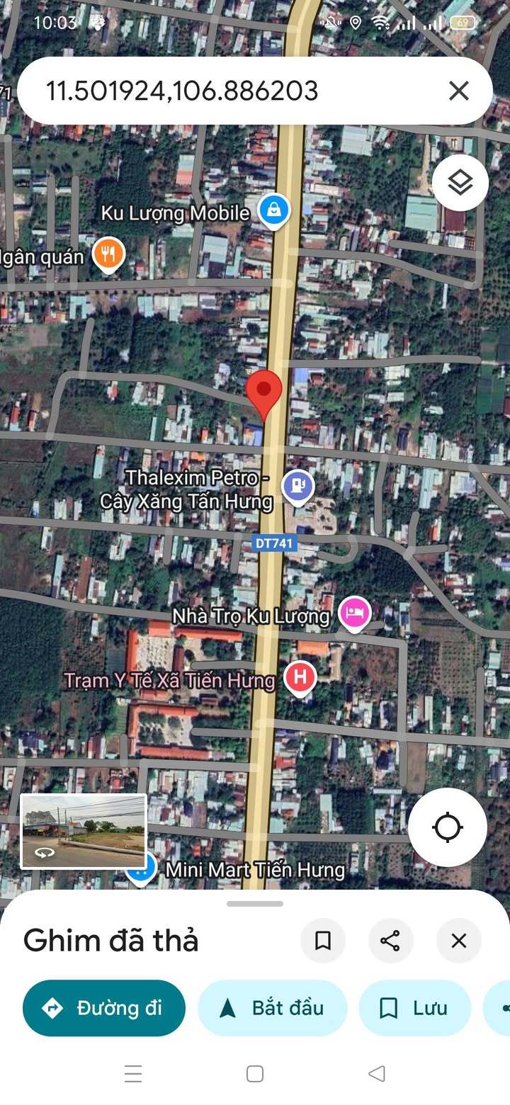 Đất hai mặt tiền đường ĐT 741, Tiến Hưng, Đồng Xoài 1000m² - Giá chỉ 16 tỷ!