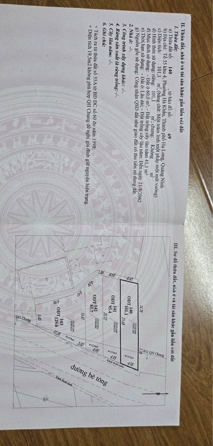 Đất nền Giếng Đáy, Hạ Long 101m² giá 1,5xx tỷ - Đường ô tô tránh nhau